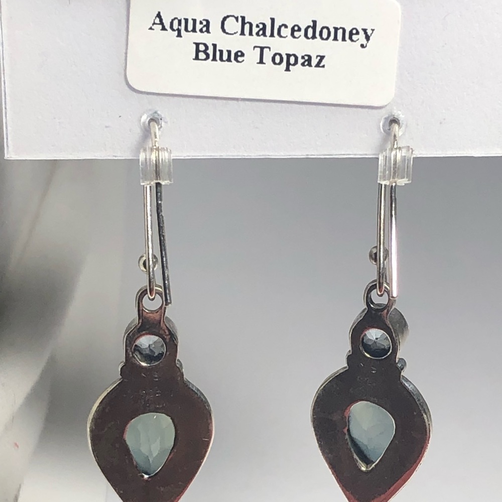 Gorgeous 925 Silver Genuine Gemstone Earrings - Picture 5 of 7